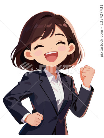 西裝女 135427431