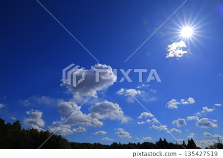 Blue sky and white clouds Blue sky and white clouds 135427519