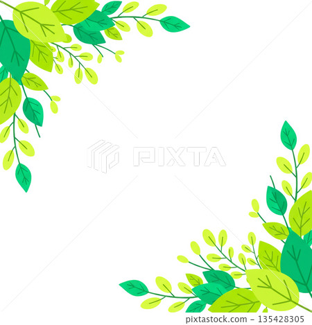 Background material with the image of fresh greenery 135428305