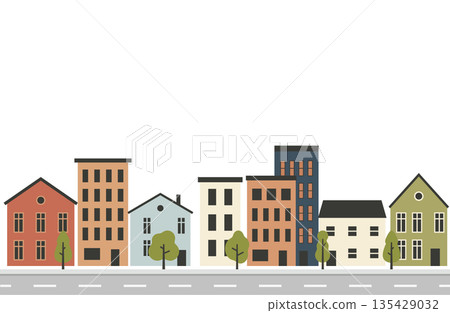 沿路的斯堪的納維亞風格住宅區 沿路的斯堪的納維亞風格住宅區 135429032