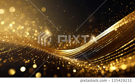 黑色背景 深金色燈光背景 黑色背景 深金色燈光背景 135429231