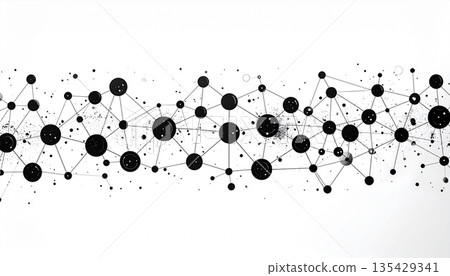 抽象數位網路和數據連接背景，下一代技術和IT基礎設施概念圖 135429341