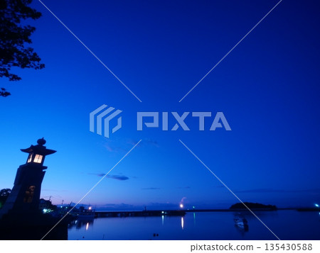 Tomonoura's night lights (magic hour) ① Tomonoura's night lights (magic hour) ① 135430588
