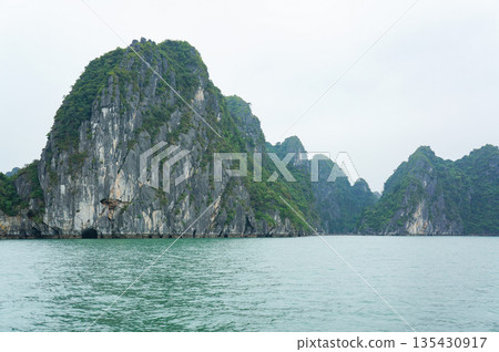 Beautiful scenery of Halong Bay, one of Vietnam's World Heritage Sites 135430917