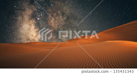 beautiful view of the desert in the evening beautiful view of the desert in the evening 135431343