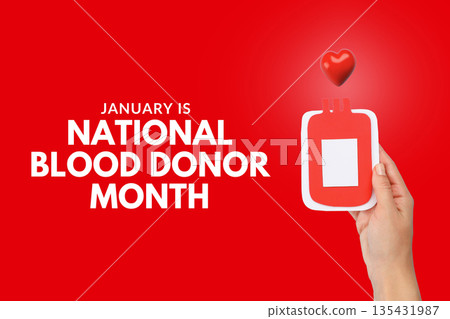 Red background with hand holding blood donation symbol Red background with hand holding blood donation symbol 135431987