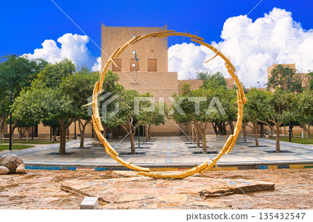 View of the National Museum in Riyadh 135432547