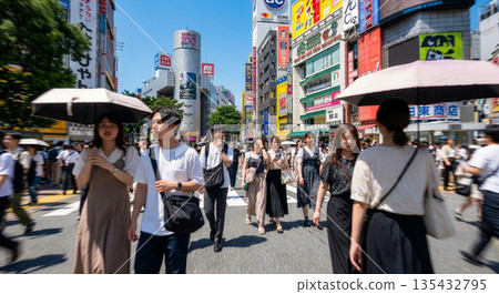 澀谷爭奪路口 135432795