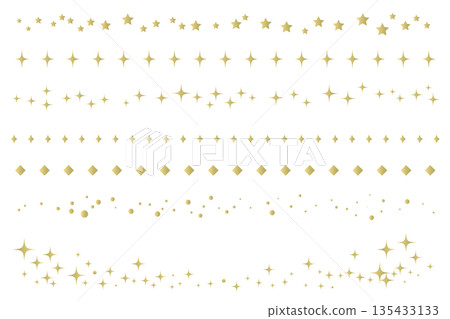 A set of simple decorative lines and borders inspired by starry skies. A set of simple decorative lines and borders inspired by starry skies. 135433133