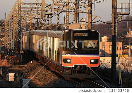 [Tobu] Evening 50090 Kawagoe Limited Express (Tojo Line: Higashimatsuyama - Takasaki) 135433756