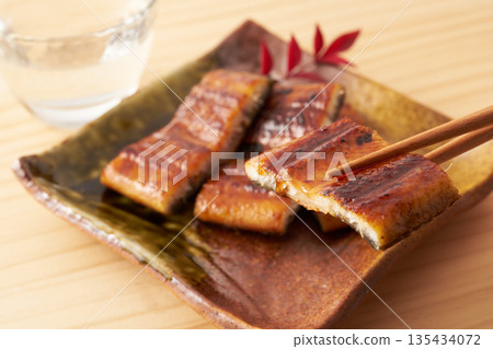 Grilled eel image 135434072