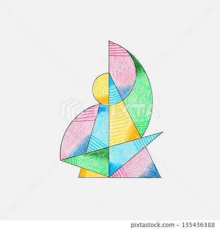 Colored pencil art Colored pencil art 135436388
