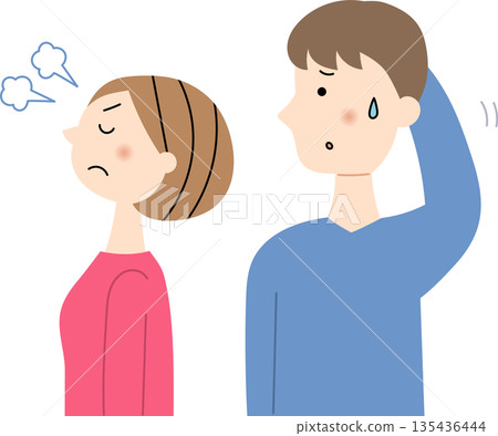 憤怒的女人和困惑的男人 憤怒的女人和困惑的男人 135436444