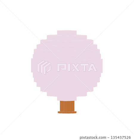 3D illustration of miniature cherry blossoms 3D illustration of miniature cherry blossoms 135437526