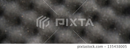 Abstract soft focus black and gray bokeh pattern with subtle light spots 135438005