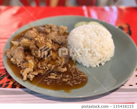 Juicy, mouth-watering fresh Asian dishes at Thailand's outdoor cafe Juicy, mouth-watering fresh Asian dishes at Thailand's outdoor cafe 135438155