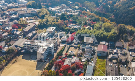 Nov 24 2025 Serene Takagamine Minamitakaminecho Streetscape in Kyoto Japan 135438200