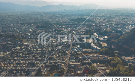 Nov 24 2025 Kyoto Kita Ward Skyline and Mountain Panorama Nov 24 2025 Kyoto Kita Ward Skyline and Mountain Panorama 135438213