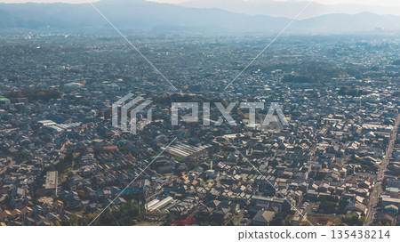 Nov 24 2025 Kyoto Kita Ward Skyline and Mountain Panorama Nov 24 2025 Kyoto Kita Ward Skyline and Mountain Panorama 135438214
