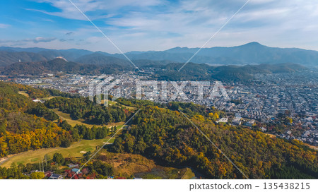 Nov 24 2025 Kyoto Kita Ward Skyline and Mountain Panorama Nov 24 2025 Kyoto Kita Ward Skyline and Mountain Panorama 135438215
