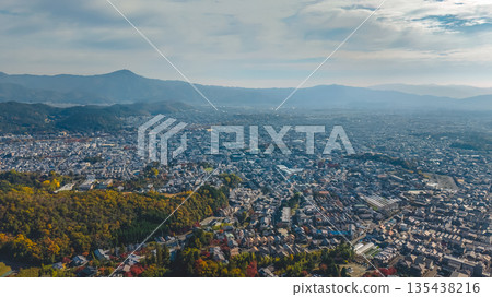 Nov 24 2025 Kyoto Kita Ward Skyline and Mountain Panorama Nov 24 2025 Kyoto Kita Ward Skyline and Mountain Panorama 135438216