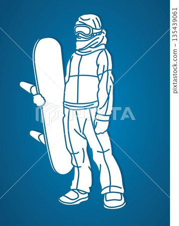 Snowboard Player Action Snowboarder Pose Extreme Sport Cartoon Graphic Vector Snowboard Player Action Snowboarder Pose Extreme Sport Cartoon Graphic Vector 135439061