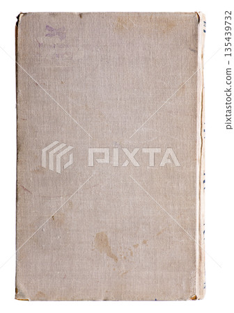 Cover of the old book on white background 135439732