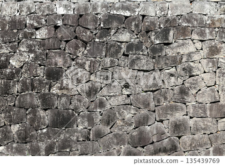 Ancient stone wall pattern, Gray stone wall, stone background Ancient stone wall pattern, Gray stone wall, stone background 135439769