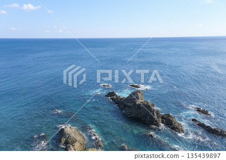 The Pacific Ocean as seen from Daiosaki Lighthouse The Pacific Ocean as seen from Daiosaki Lighthouse 135439897