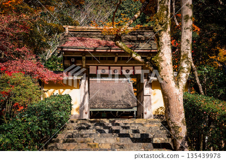 Nov 23 2025 Zen Garden at Jakko in Temple in Kyoto Nov 23 2025 Zen Garden at Jakko in Temple in Kyoto 135439978