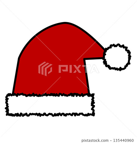 Simple Santa Claus hat for Christmas Simple Santa Claus hat for Christmas 135440960