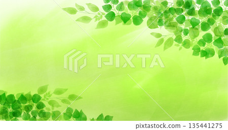 Fresh green leaf background illustration Fresh green leaf background illustration 135441275