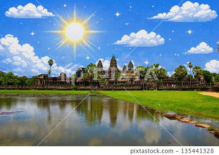 吳哥窟（像素化天空） 135441328