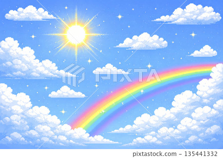 Pixelated sky 135441332