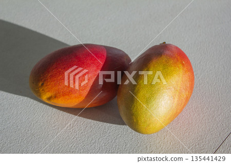 This is a red ripening apple mango. This is a red ripening apple mango. 135441429