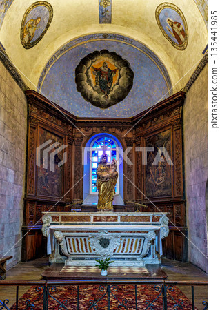Interior of the Abbey of Saint-Savin near Argeles-Gazost, French 135441985