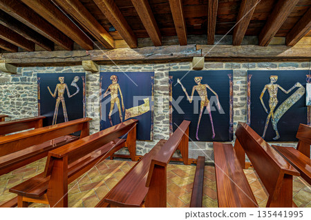 Interior of the castle of Xavier, Javier, Navarre, Spain. 135441995