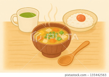 Stomach-friendly breakfast Stomach-friendly breakfast 135442563