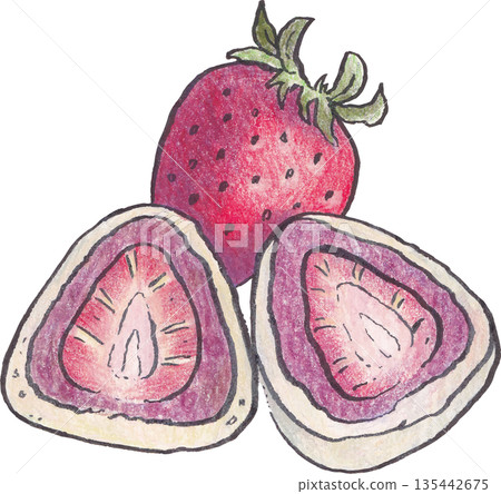 Bakery dessert watercolor clipart elements 135442675