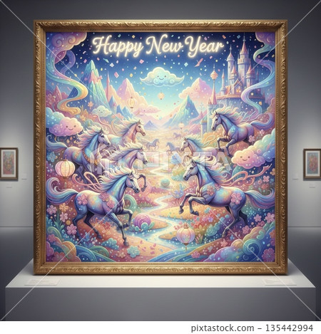 Beautiful painting style of World Heritage Site 135442994