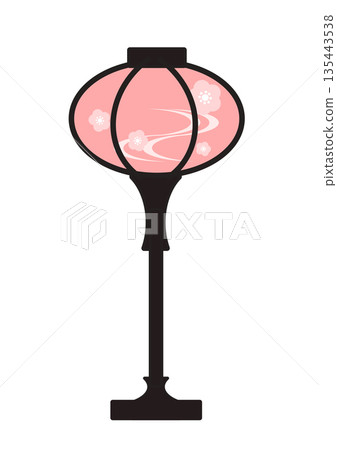 Lantern illustration for the traditional Japanese event Hinamatsuri 135443538