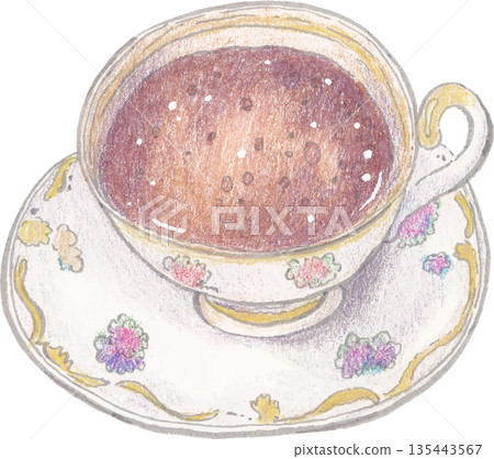 Coffee watercolor drink illustration for cafe branding Coffee watercolor drink illustration for cafe branding 135443567