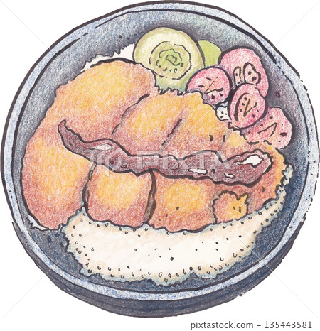 Food Watercolor Illustration for Cooking Concept 135443581