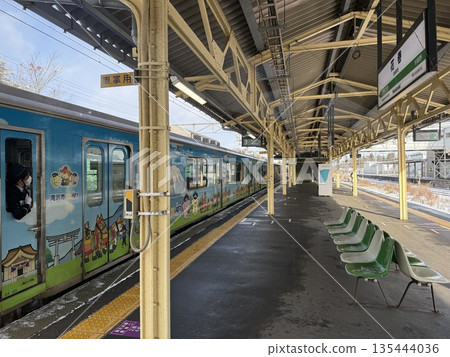 Scenery on which the train runs Scenery on which the train runs 135444036