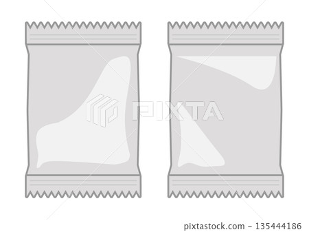 銀色鋁箔包裝盒插圖集 135444186