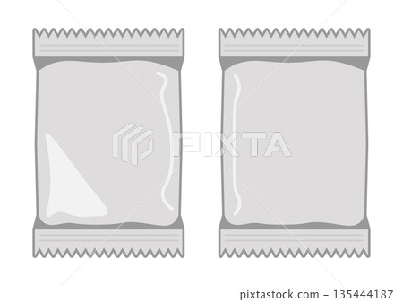 銀色鋁箔包裝盒插圖集 135444187