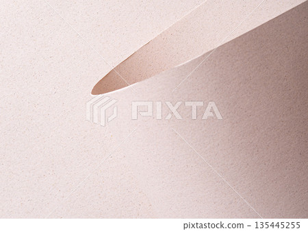 Paper matt designer sheet. Smooth pastel surface with minimalistic monochrome texture and simple 135445255