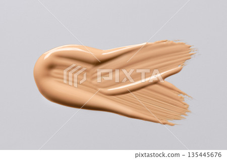 Skin foundation or makeup base. Cosmetic product. Skin foundation or makeup base. Cosmetic product. 135445676