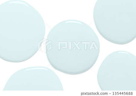 Cosmetic product for skin care. Shower gel or serum or moisturizer. Isolated on white. Cosmetic product for skin care. Shower gel or serum or moisturizer. Isolated on white. 135445688