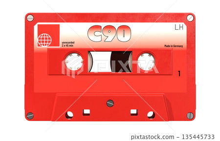 audio cassette tape on transparent background 3d audio cassette tape on transparent background 3d 135445733